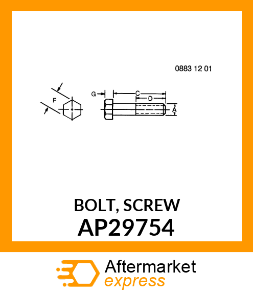 BOLT, SCREW AP29754