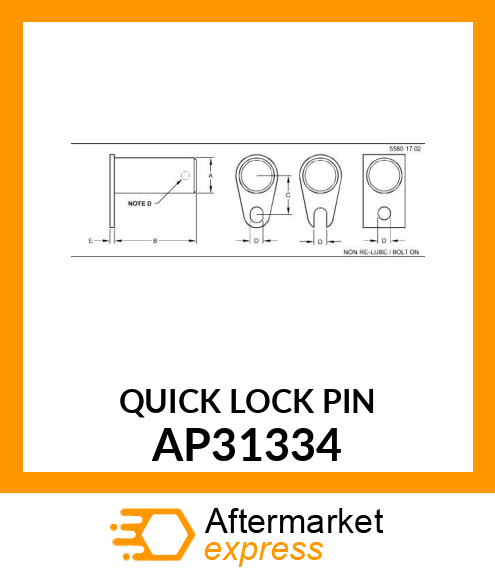 QUICK LOCK PIN AP31334