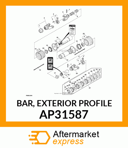 BAR, EXTERIOR PROFILE AP31587