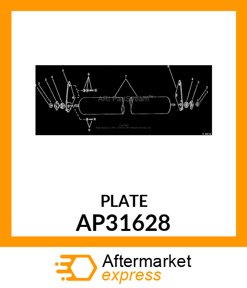 BRACKET, RIGHT SIDED SUPPORT AP31628