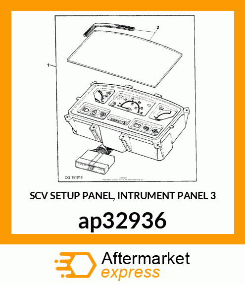 SCV SETUP PANEL, INTRUMENT PANEL 3 ap32936