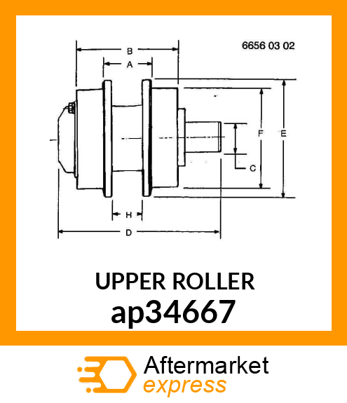 UPPER ROLLER ap34667