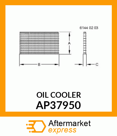 OIL COOLER AP37950