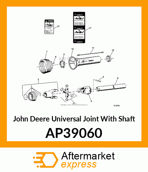 UNIVERSAL JOINT WITH SHAFT, UNIVERS AP39060