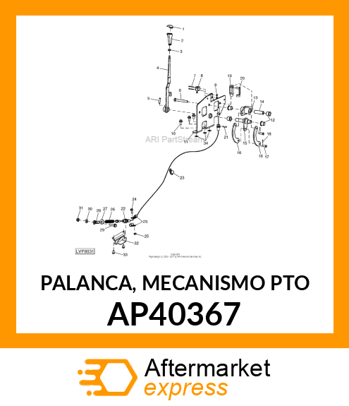 PALANCA, MECANISMO PTO AP40367