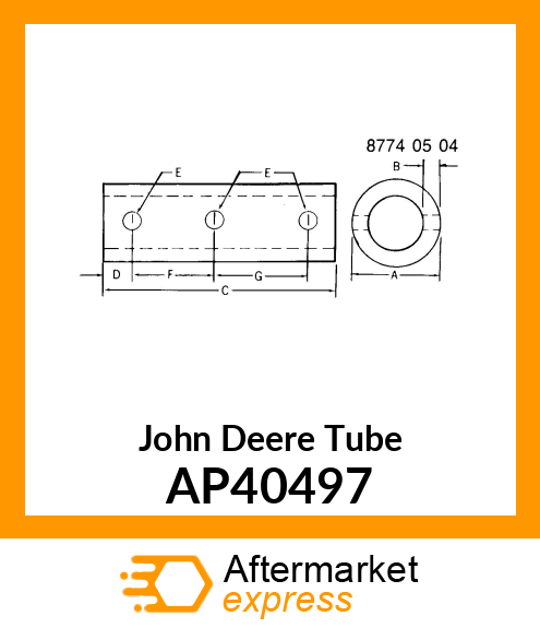 TUBE, ENS HOLLOW BAR AND EXTERIOR C AP40497