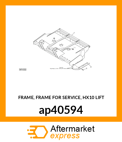 FRAME, FRAME FOR SERVICE, HX10 LIFT ap40594