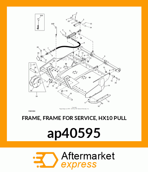 FRAME, FRAME FOR SERVICE, HX10 PULL ap40595