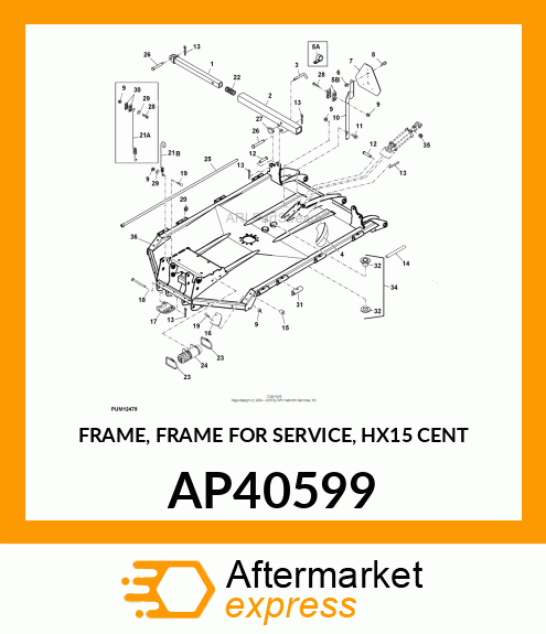 FRAME, FRAME FOR SERVICE, HX15 CENT AP40599