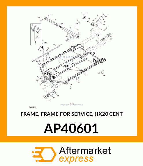 FRAME, FRAME FOR SERVICE, HX20 CENT AP40601