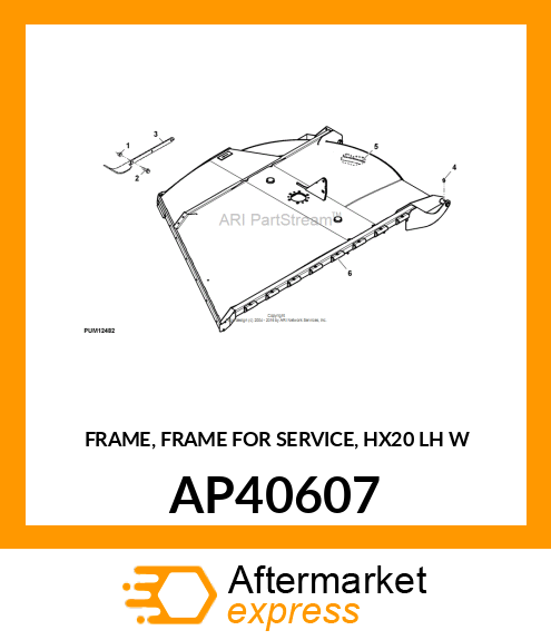 FRAME, FRAME FOR SERVICE, HX20 LH W AP40607