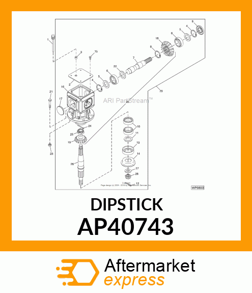 DIPSTICK, O RING MX AP40743