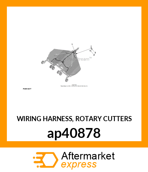 WIRING HARNESS, ROTARY CUTTERS ap40878