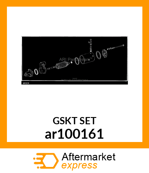 GASKET KIT, STARTING MOTOR SEALING ar100161