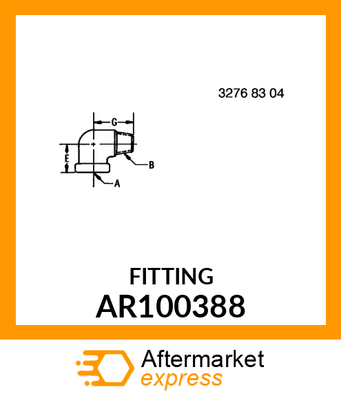 ELBOW, 90 DEGREE SWIVEL AR100388