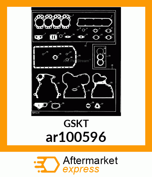 GASKET, ROCKER ARM COVER ar100596