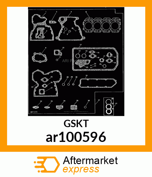 GASKET, ROCKER ARM COVER ar100596