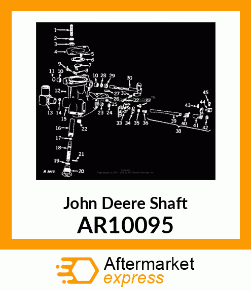 SHAFT,CHOKE,WITH PIN AR10095