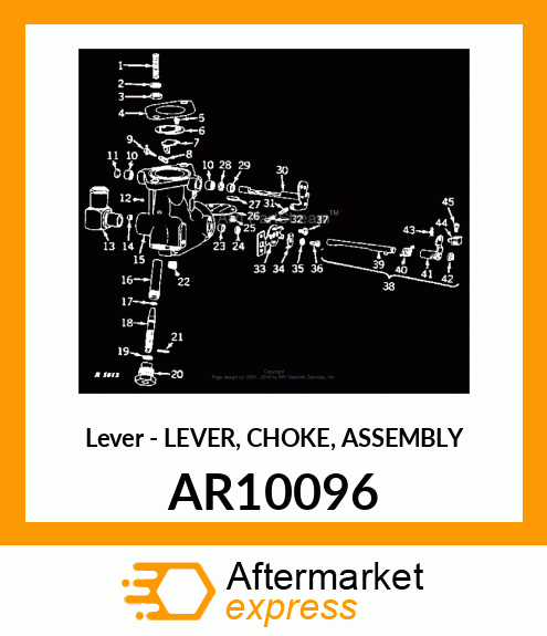 Lever - LEVER, CHOKE, ASSEMBLY AR10096