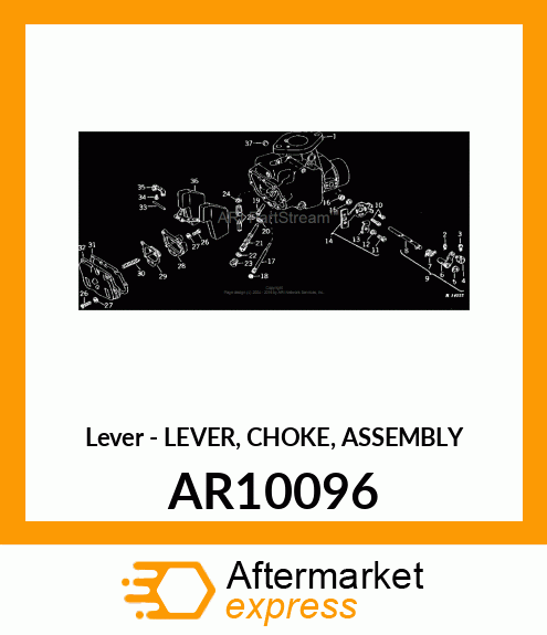 Lever - LEVER, CHOKE, ASSEMBLY AR10096