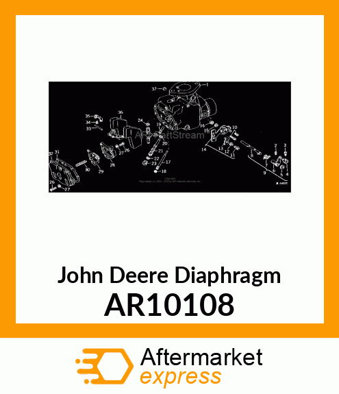 DIAPHRAGM, ACCELERATING PUMP, ASSEM AR10108