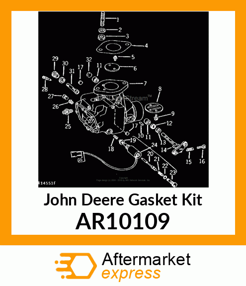 KIT,CARBURETOR GASKET AR10109