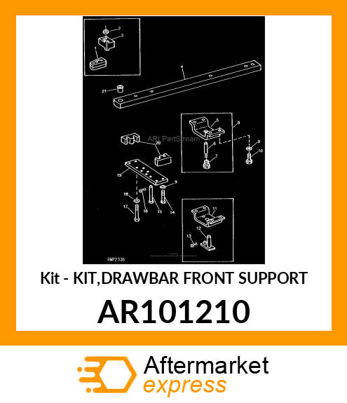 Kit - KIT,DRAWBAR FRONT SUPPORT AR101210