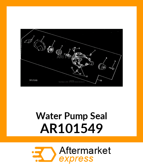 SEAL KIT, COOLANT PUMP AR101549