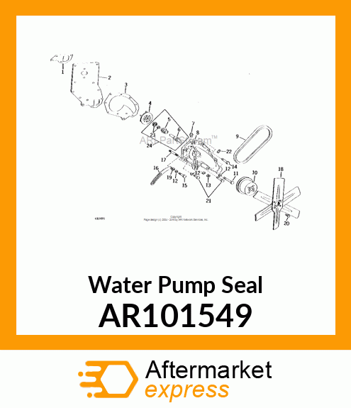 SEAL KIT, COOLANT PUMP AR101549