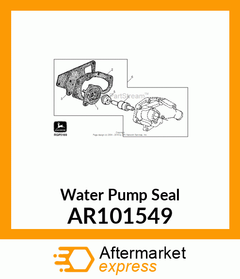 SEAL KIT, COOLANT PUMP AR101549