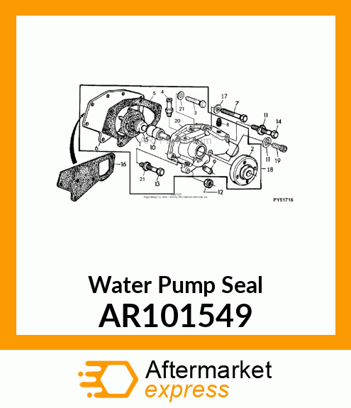 SEAL KIT, COOLANT PUMP AR101549