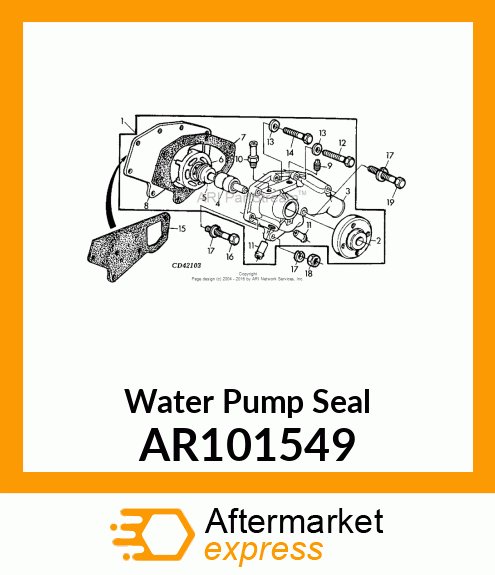 SEAL KIT, COOLANT PUMP AR101549