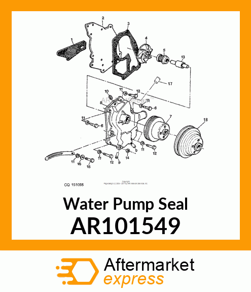 SEAL KIT, COOLANT PUMP AR101549