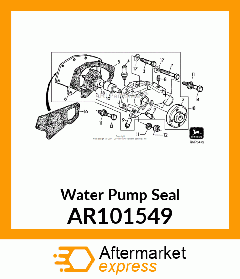 SEAL KIT, COOLANT PUMP AR101549