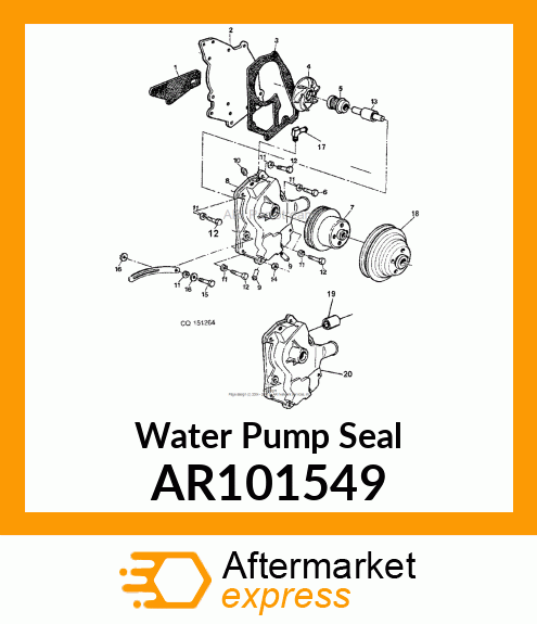 SEAL KIT, COOLANT PUMP AR101549