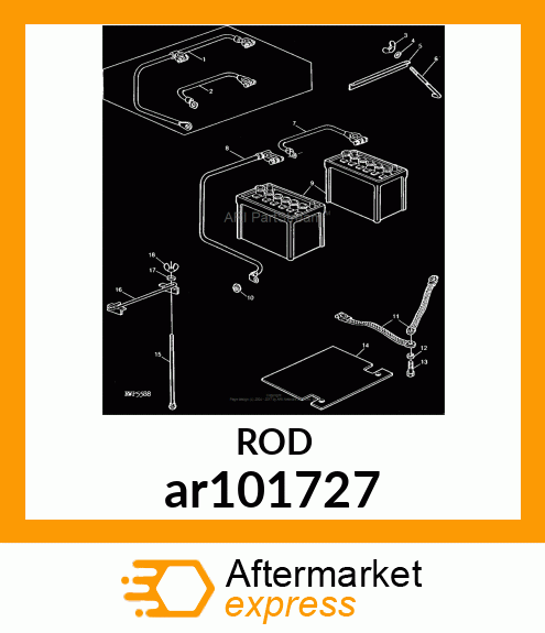 CLAMP,BATTERY,ASSEMBLY ar101727