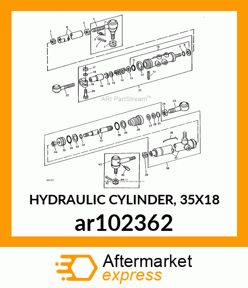 HYDRAULIC CYLINDER, 35X18 ar102362