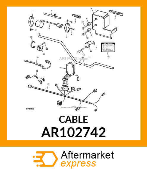 HARNESS, WIRING AR102742