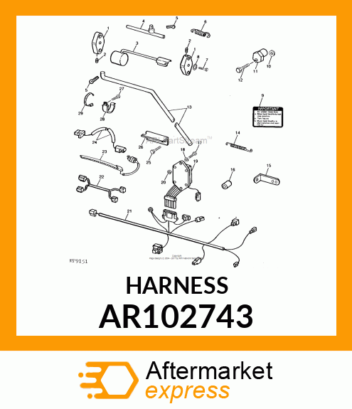 HARNESS, WIRING AR102743