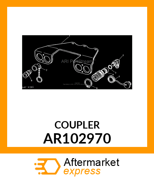 HYDR.QUICK COUPLER SOCKET AR102970