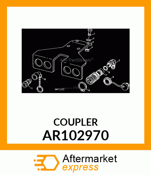 HYDR.QUICK COUPLER SOCKET AR102970