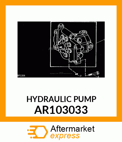 PUMP,HYD ASSEMBLY,22.6 CM3 MOD.CA1 AR103033