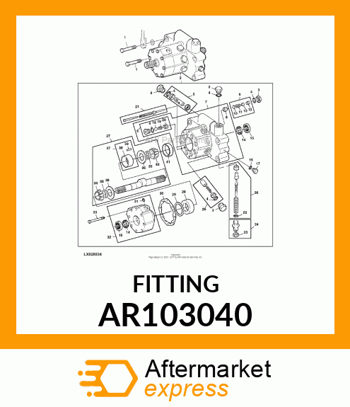 SCREW,ADJUSTING,WITH WASHER AND NUT AR103040