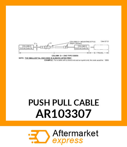 PUSH PULL CABLE AR103307