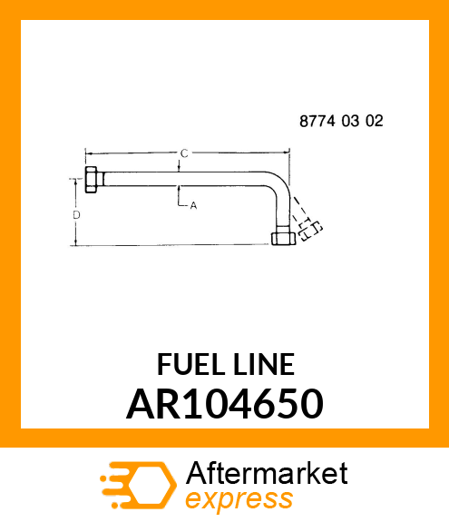 FUEL LINE, INJECTION LEAKOFF AR104650