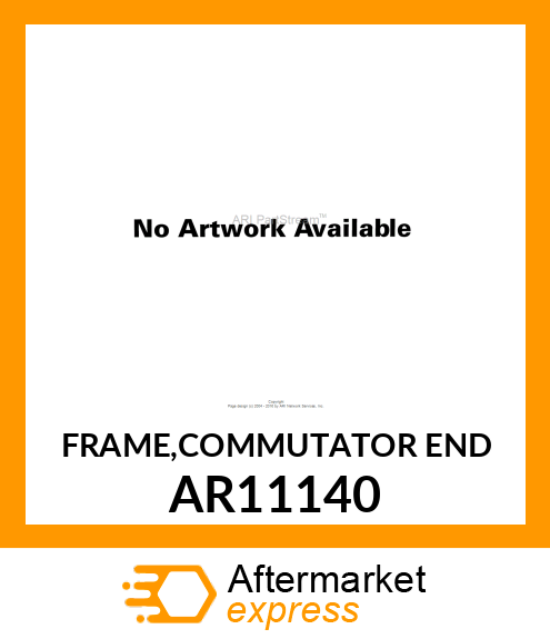 FRAME,COMMUTATOR END AR11140