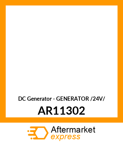 DC Generator - GENERATOR /24V/ AR11302
