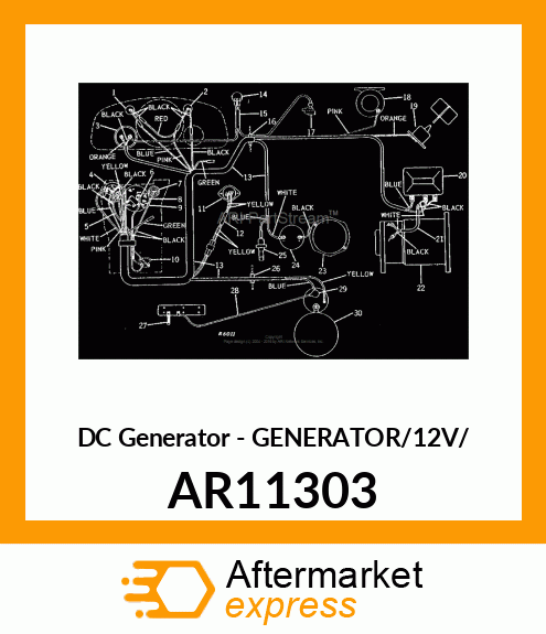 DC Generator - GENERATOR/12V/ AR11303