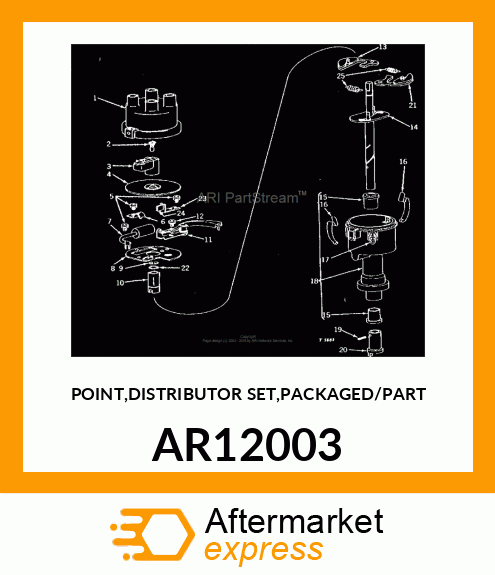 POINT,DISTRIBUTOR SET,PACKAGED/PART AR12003