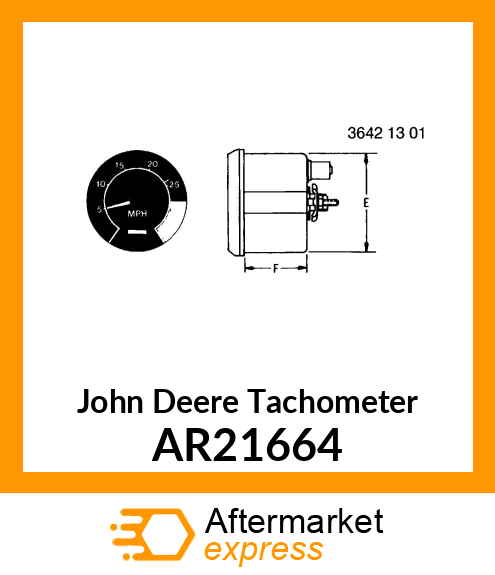 SPEEDOMETER /MILES PER HOUR/ AR21664